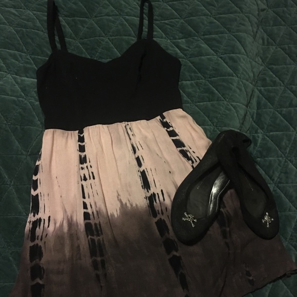 American Eagle pink tie dye summer dress cotton - Picture 1 of 3